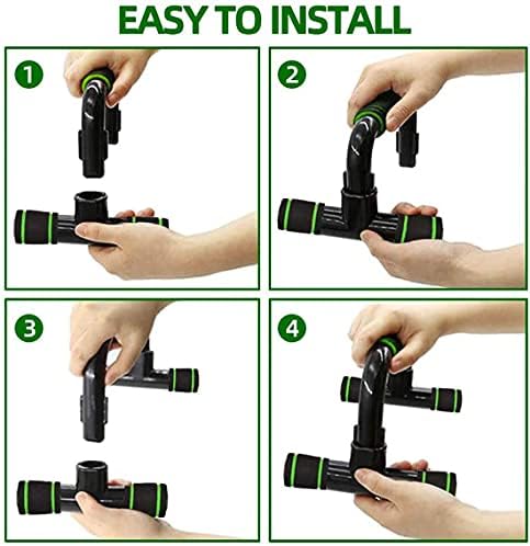 Push Up Bars Stand with Foam Grip Handle,Fitness Pushup Handles, Fitness Parallette Bars,Pushup Stands for Home Gym Exercise Training - Fitness Accessories- 1 Pair (4 Colors)