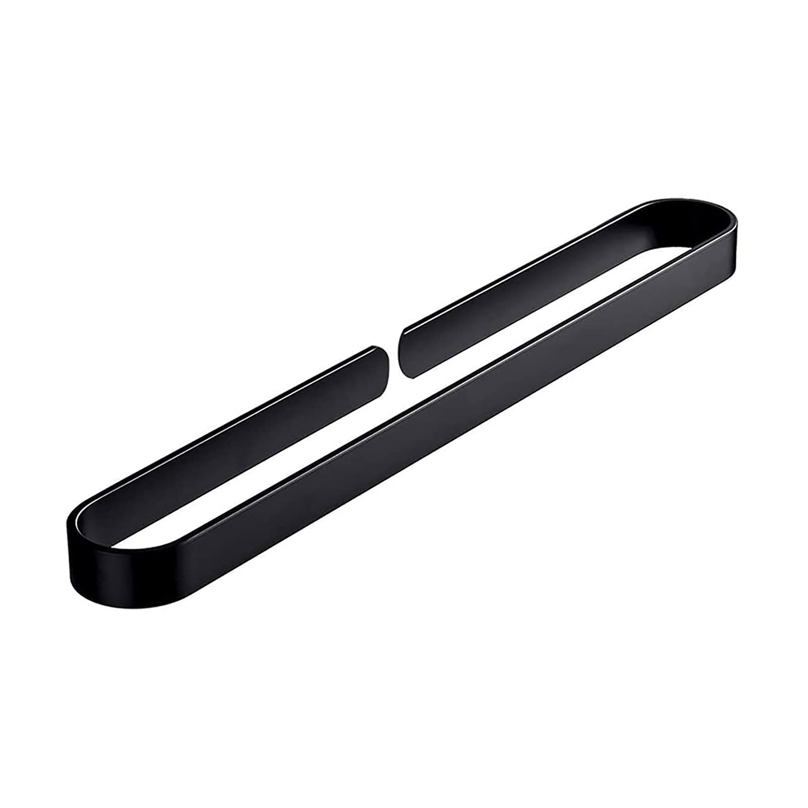 Porte-serviettes noir américain en métal élégant pour salle de bain moderne