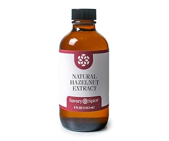 Savory Spice Natural Hazelnut Extract 4 fl oz - Rich Hazelnutty Flavoring for Coffee, Baking, Syrup & Desserts - Sugar-Free, Gluten-Free, Vegan