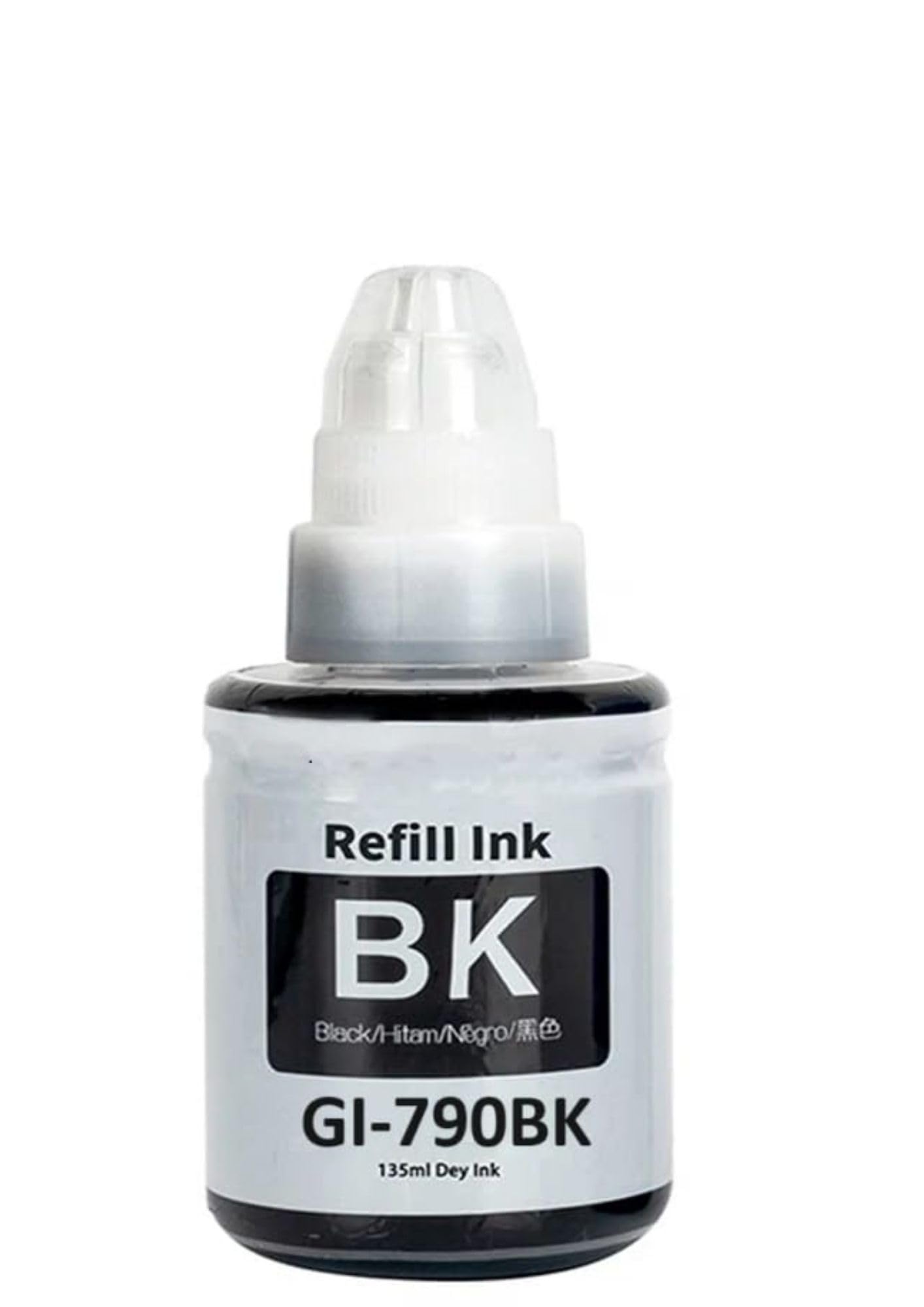 gi-790 black printer ink bottle compatible with canon g1010, g2000, g2002, g2010, g2012, g3000, g3010, g3012, g4010 series