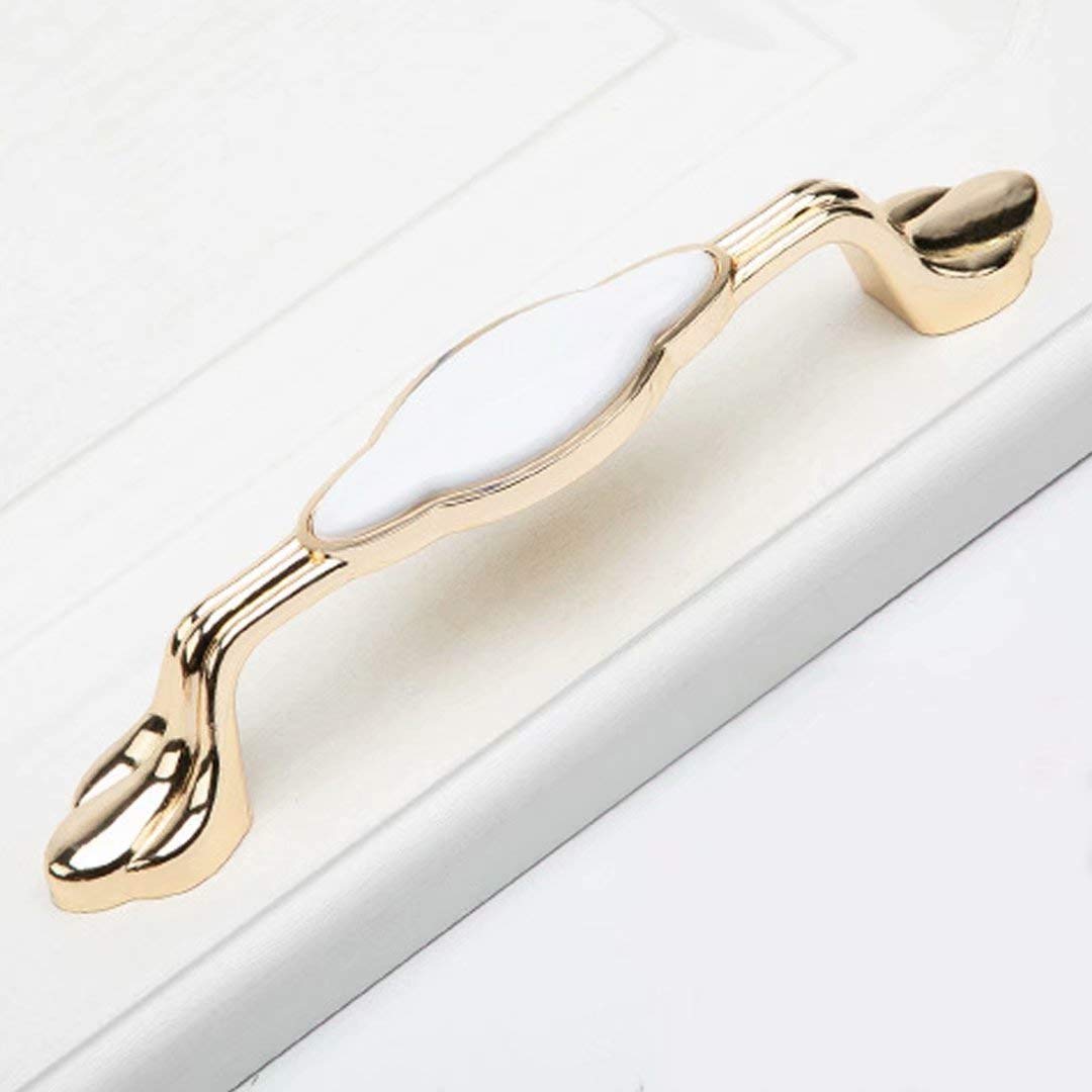 Poignées de porte de placard, poignée en céramique, boutons de porte en céramique, paquet de 6 poignées de tiroir d'armoire de cuisine avec vis, boutons d'armoire en céramique Boutons de porte de plac