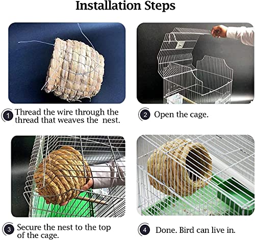 kathson Natural Fiber Bird Nest and Coconut Fiber Set #TOP20