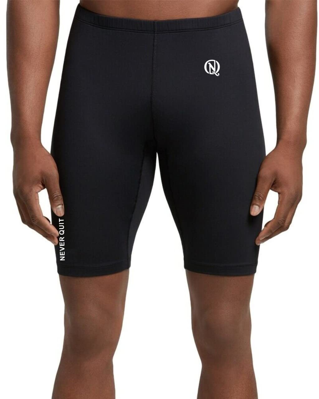 Men�s Running Compression Shorts Quick Dry Gym Athletic Workout Shorts for Men (Large, Black)-image-9