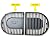 Direct Store DC126 Cast Iron Grill Cooking Grates for Coleman Roadtrip Swaptop Grills LX LXE LXX, Non-Stick Grill Grids Grates, 2 Pack (Grill Grates)