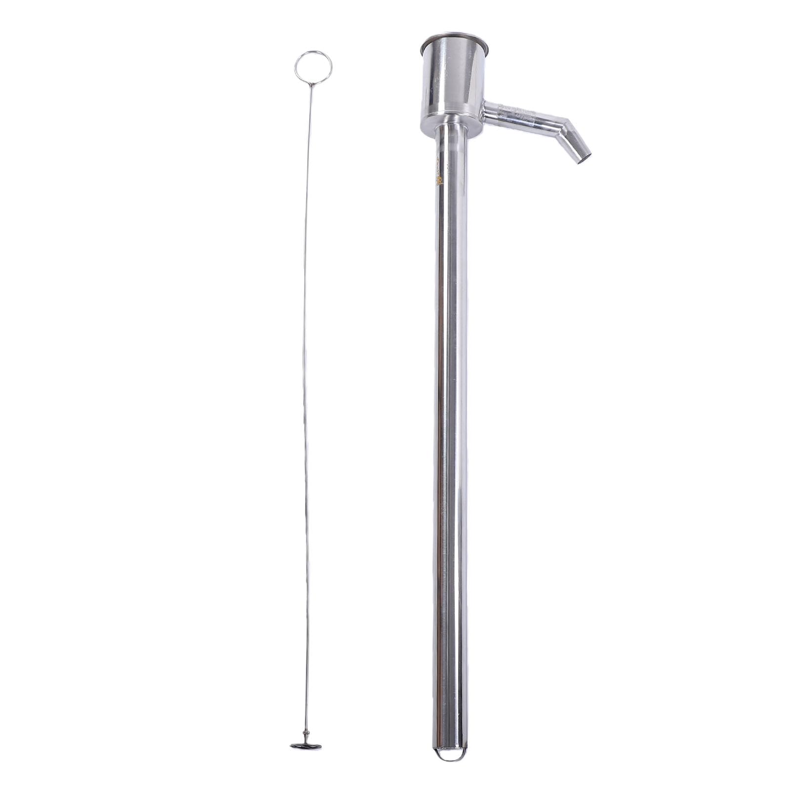 Bomba de aceite manual portátil para transferencia de líquidos, acero inoxidable, 60 cm, bomba extractora de aceite manual para agua, vino y cocina