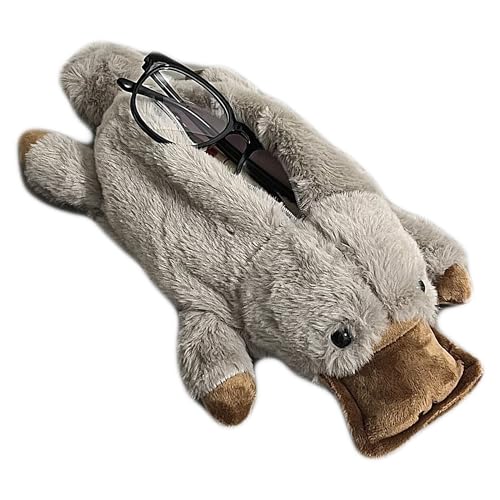 JIANEEXSQ Estojo De Lápis Macio E Fofo Ornitorrinco, Bolsa Pelúcia Em Formato Bico Pato Para Crianças, Cosméticos Meninas, Organizador Papelaria, Com Zíper, Suporte Acessórios Escolares Escritório A