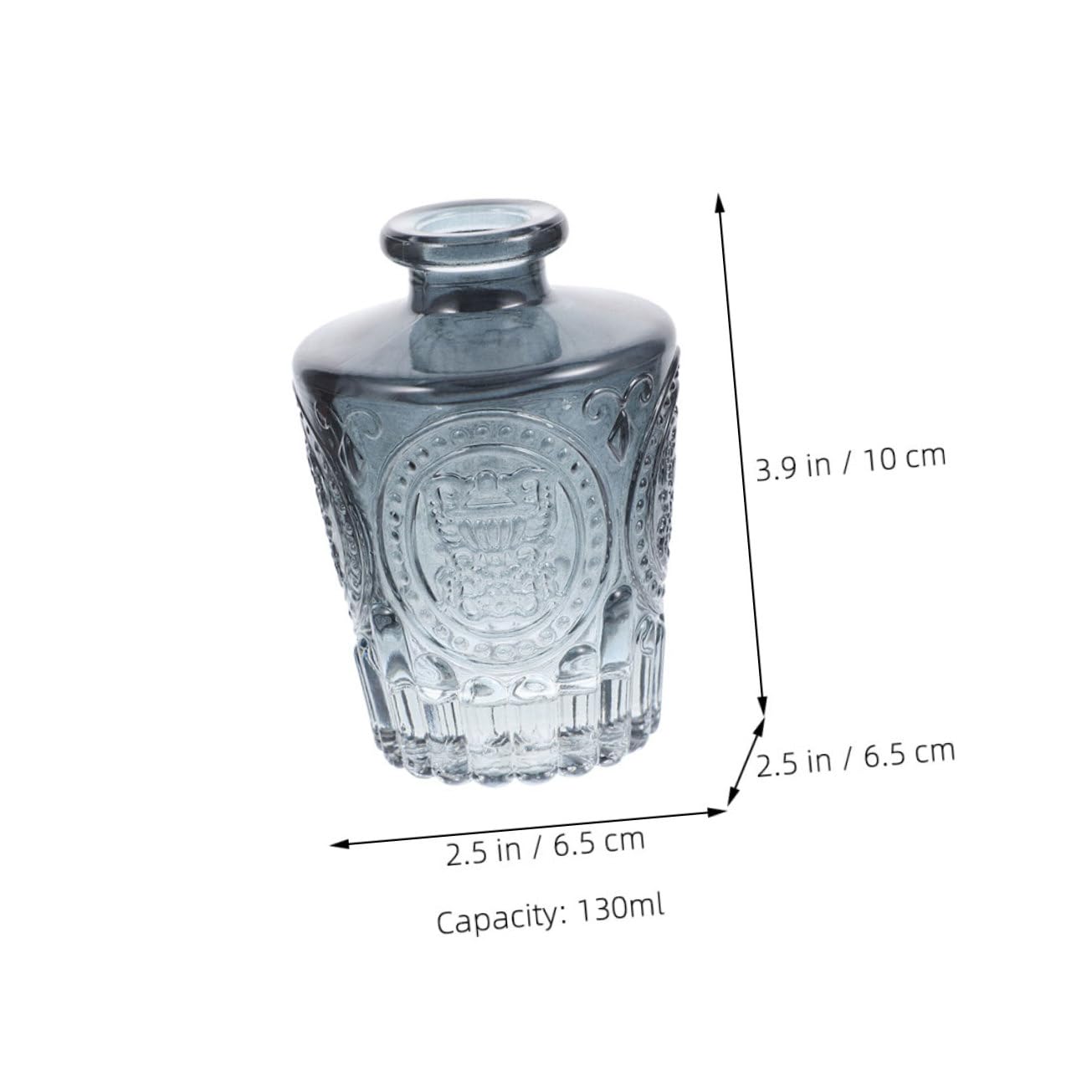 MAGICLULU 4 Pezzi Bottiglie Diffusore Profumo in Vetro 130ml, Design Semplice, per Aromaterapia su Tavolo in Ogni Stanza