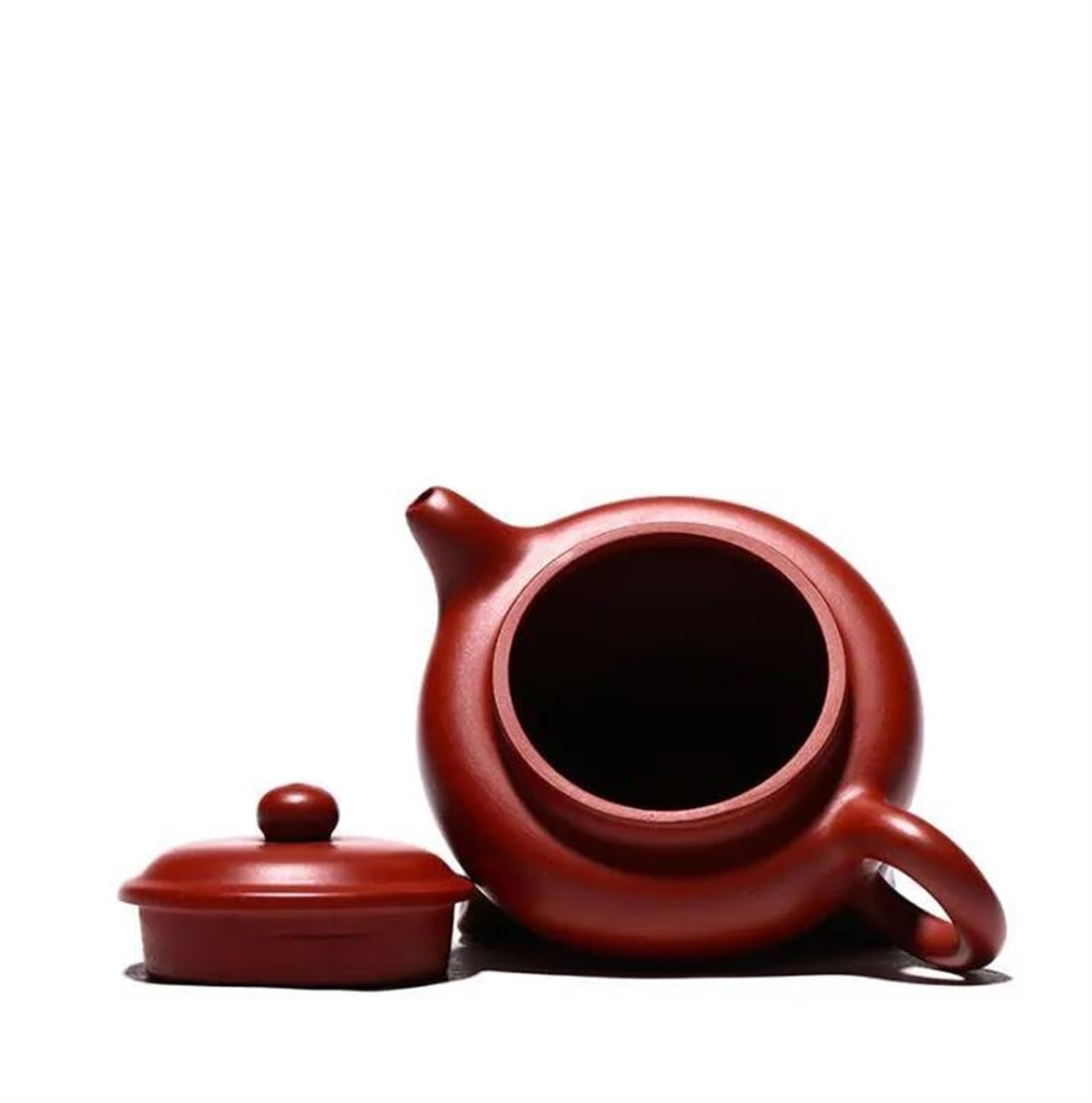 Zestaw do herbaty dla dorosłych, ręcznie robiony fioletowo-gliniany dzbanek do herbaty Yixing, zestaw do herbaty Xishi, przenośny zestaw do herbaty chińskiej, ceremonialny (otwór kulkowy, 180 ml)