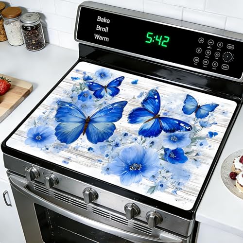 Image of Stove Guard Mat for Electric Stoves -Heat-Resistant Protector, Non-Slip Kitchen Counter Mat Stylish Kitchen Decor (Butterfly)