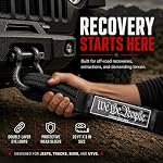 3" X 20' Heavy Duty Tow Strap - 30,000 Lb Break Strength Recovery Strap for Truck, SUV, Jeep & Off-Road Use | Reinforced Loops, Abrasion Sleeve & Carry Bag Included. - Image 3