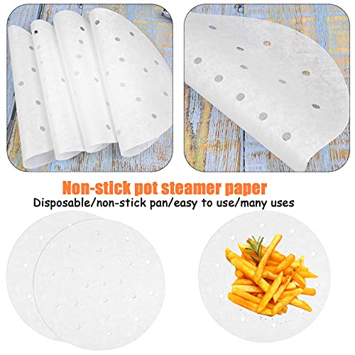 Fangehong 200 Fogli Carta Pergamena Rotonda, 8Inch...