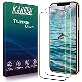 KAREEN 2 Pack Tempered Glass for iPhone 11 Pro, iPhone XS, iPhone X Screen Protector 5.8 Inch, Anti Scratch, Bubble Free, 9H Hardness, Case Friendly