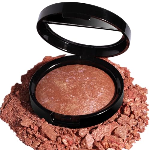 Image of Baked Bronzer Powder for Face – Natural Bronze, Cruelty Free Makeup for Shape, Contour & Highlight with a Soft Matte Radiant Finish (Rusty Maple)
