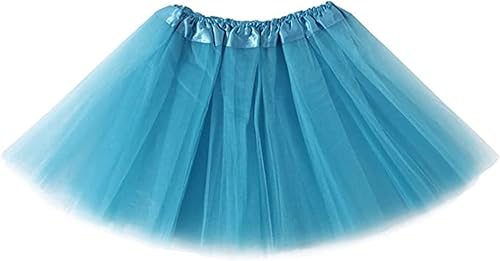 Faldas tutú para niños de 3 capas de tul, se adaptan a la mayoría de niñas pequeñas y grandes de 4 a 11 años para disfraz de fiesta de baile