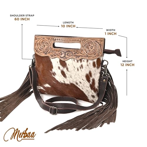 Women Natural Cowhide Leather Crossbody Sling Bag With Adjustable Detachable Strap | Shoulder Bag | Handbag2