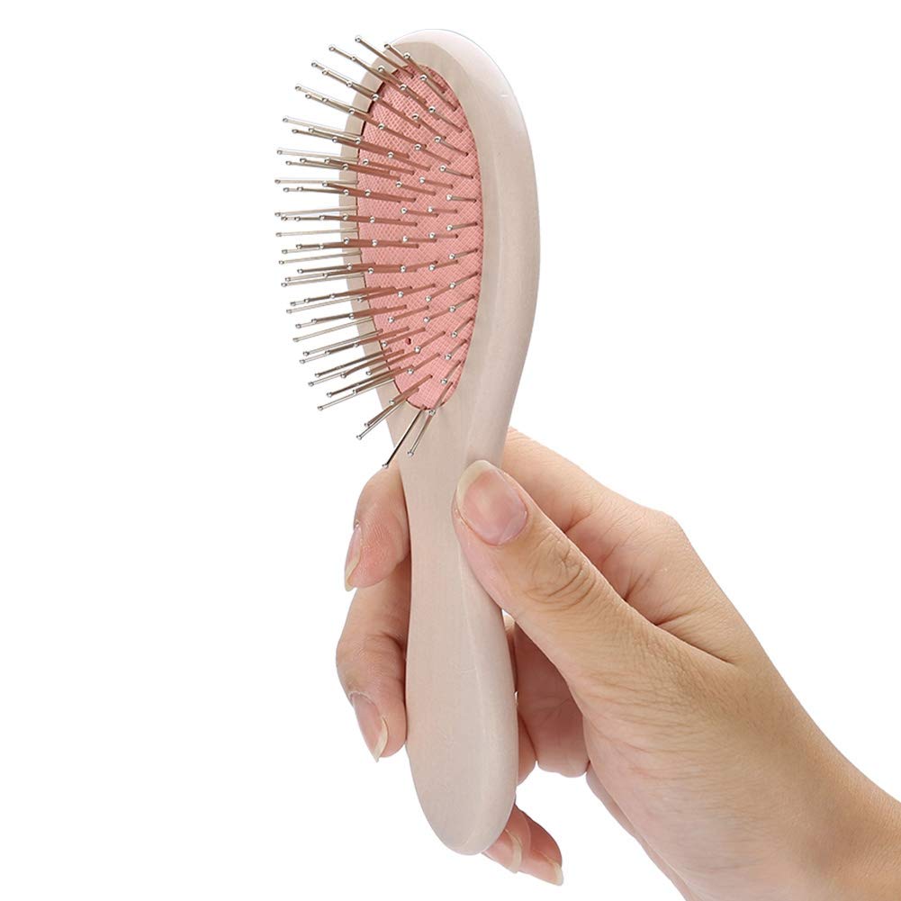 Oval Hair Comb Brush, Curly Hair Become Healthy and Massage Paddle Hair Straightening Brush Scalp Massage Care Tool Hair Combing Brush Suitable for Use on Women Men and Children