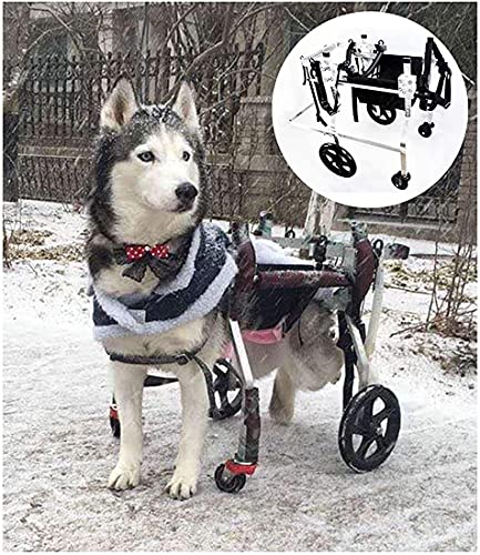 Hund Wagen Zum Ziehen VEVOR Hunderollstuhl Fu00fcr Hinterbeine, Haustierrollstuhl, Verstellbar Hunderollstuhl Für Behinderten