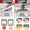 Mueller Pro-Series All-in-One, 12 Blade Mandoline Slicer for Kitchen, Food Chopper, Vegetable Slicer and Spiralizer, Cutter, Dicer, Grater, Kitchen Gadgets Sets with Container, White Sand/Gray #3