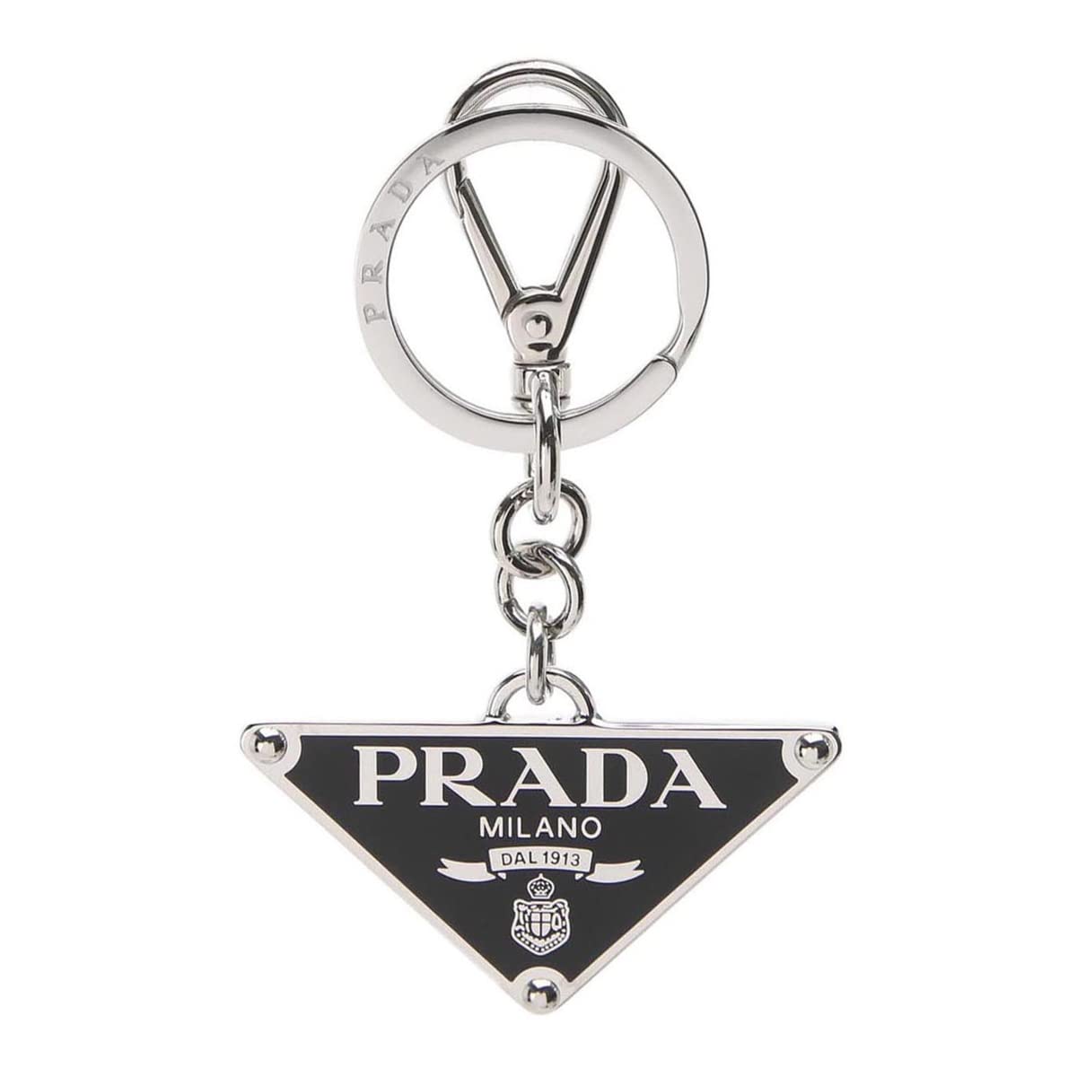 PRADA キーリング Amazon.co.jp: [プラダ] キーリング キーホルダー メンズ シルバー金具
