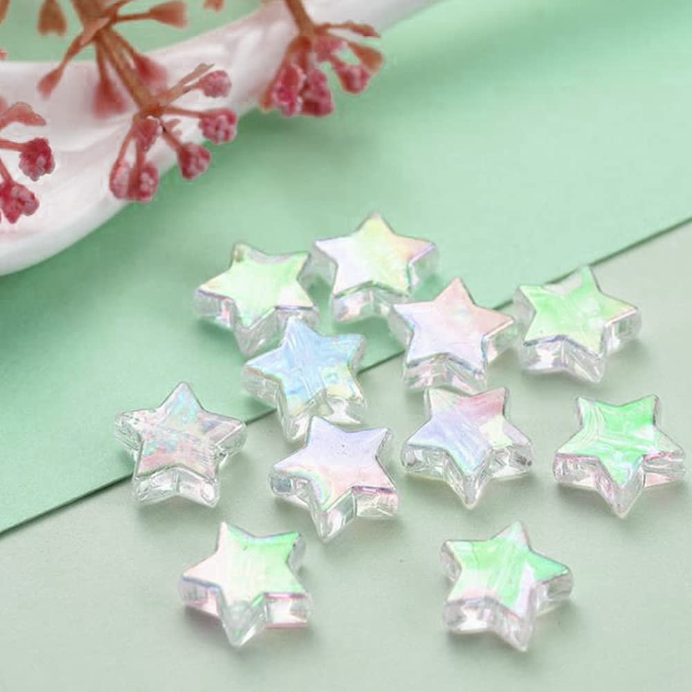 Sterrenkralen, sterren voor armbanden, 400 stuks, kleurrijke stervorm Sterrenkralen, sterren voor armbanden, 400 stuks, kleurrijke stervorm