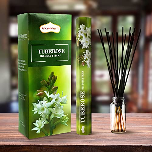 Shubhkart Tuberose Fragrance Incense Stick - 120 Sticks In Pack (Tuberose) #TOP3
