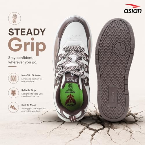 Image of ASIAN Mojo-05 Sneakers for Men | Stylish, Premium & Lightweight Casual Shoes for Boys | Ideal for Walking, Gym, Travel Comfortable & Durable Design