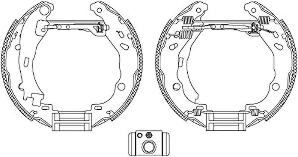 Brake Shoe Set HELLA 8DB 355 004-921 Fits FERRARI Inner Ø 203 mm