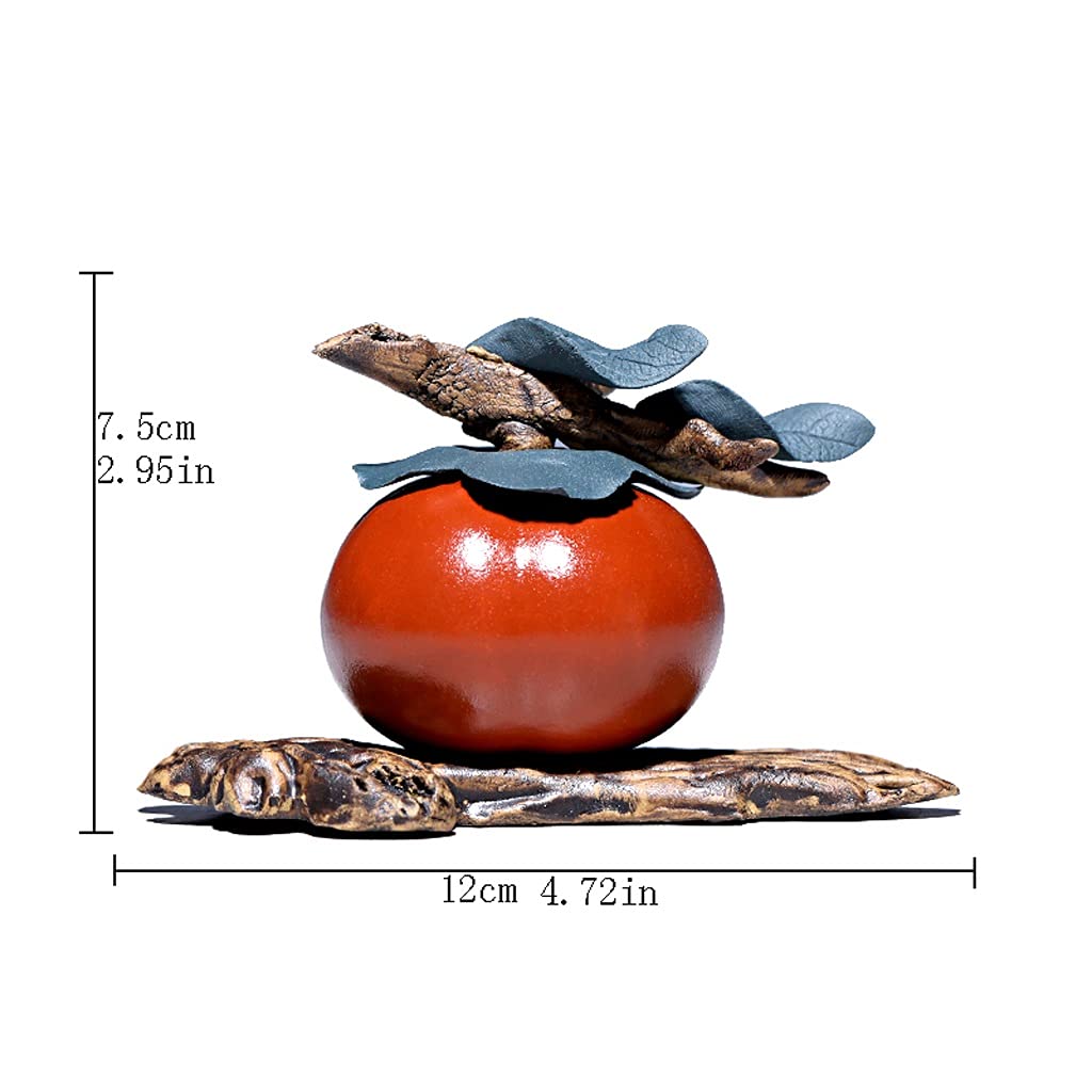 Zisa Herbata Pet Kreatywny owocowy herbata Pet Granatowiec Persimmon Tea Pet Tea Set Akcesoria nadaje się do dekoracji biura domowego (Color : A)