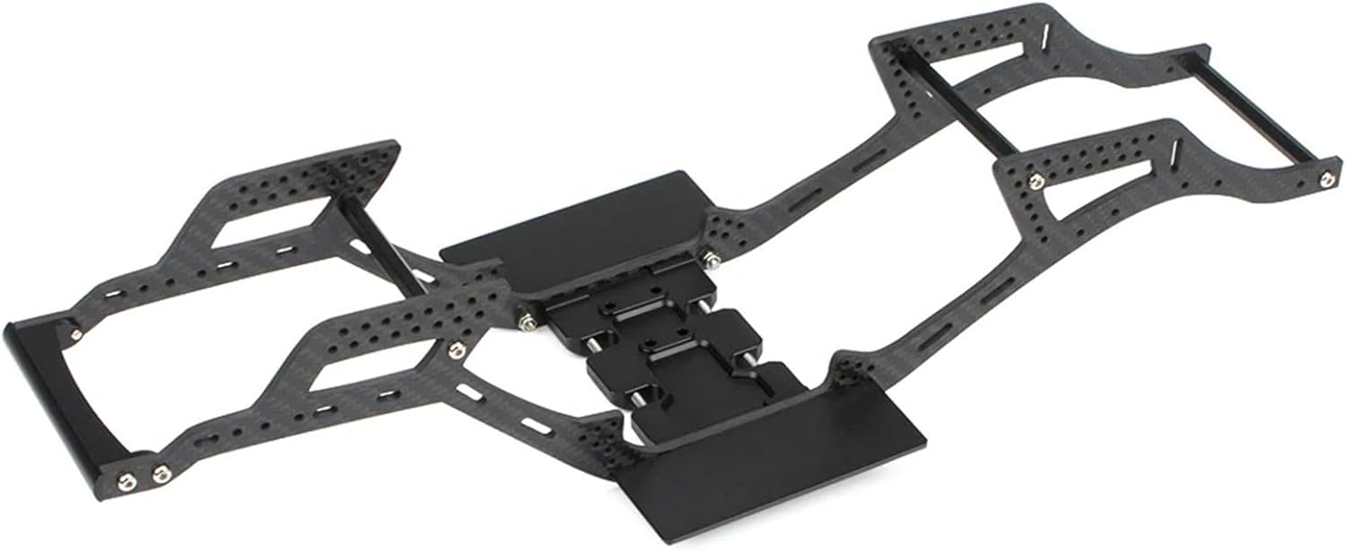 Carbon Fiber LCG Chassis Kit for 1/10 RC Crawler Car SCX10 II Element Enduro SOA Built Trail Truck DIY Upgrade Parts