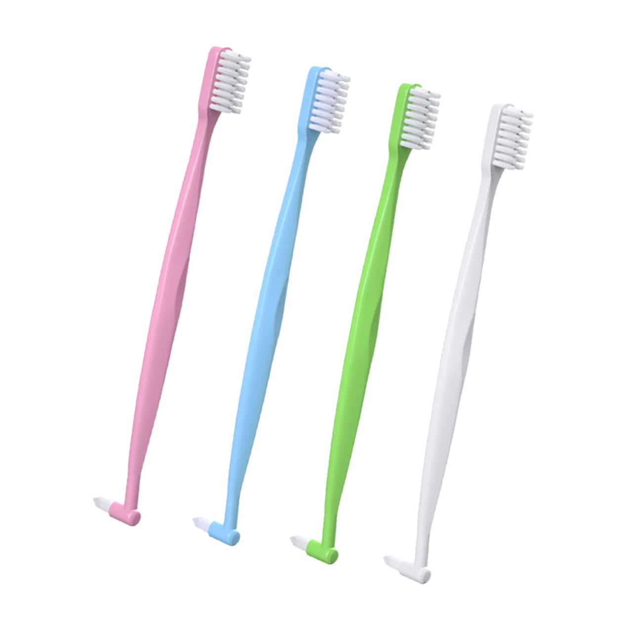 12pezzi Spazzolini Ergonomici Per Interdentale Resistente Braces e Spazi Difficili Colori Variati Blu Rosa