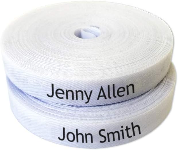 100 Personalised Clothing Labels, Clothes Name Labels ThermoAdhesive