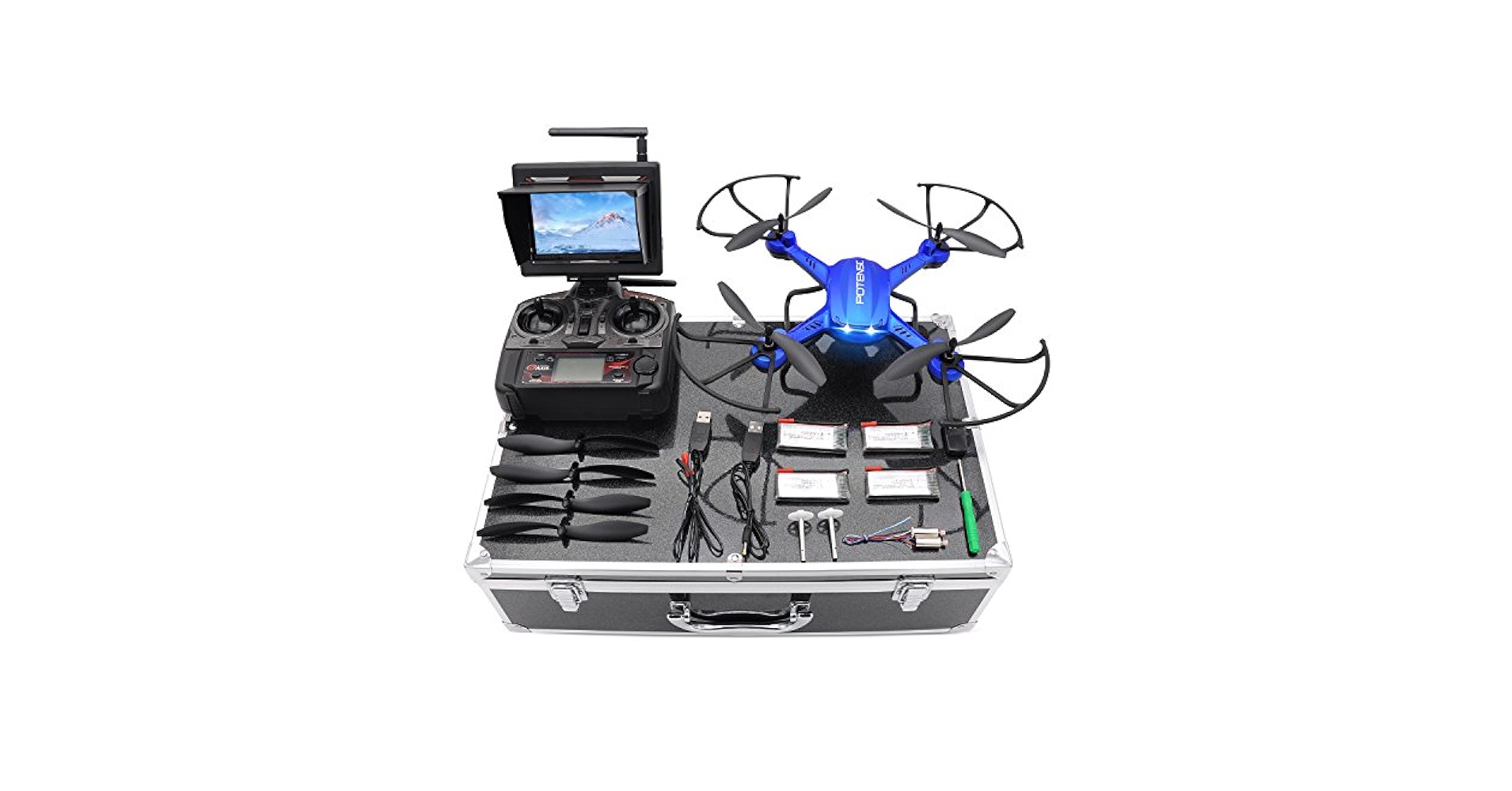 新品未使用　Potensic モニター付きドローン　FPV F181DH Amazon.com: Drone Potensic con cámara HD, F181DH RC Drone