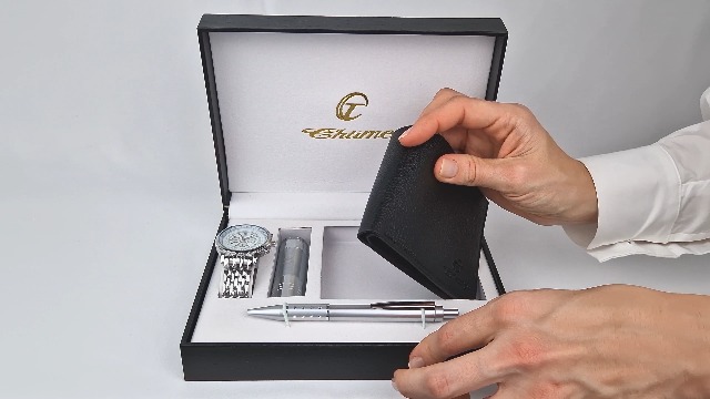 Trade Shop - Set Regalo Per Uomo Orologio Cintura Penna In Cofanetto E