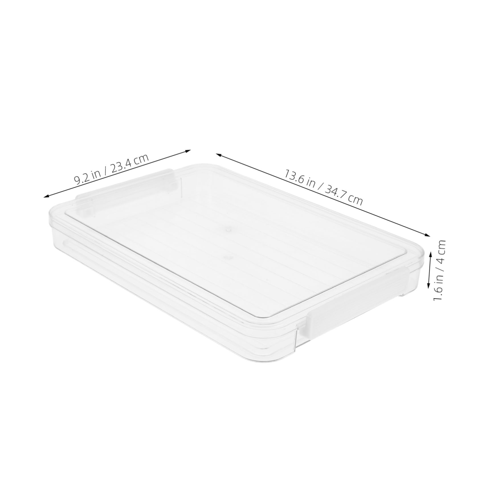 Scatole per Documenti Confezione da 2 Pezzi Trasparenti Design Salvaspazio Impilabili in Pet Coperchio , Capacità Ampia per Scuola e Casa