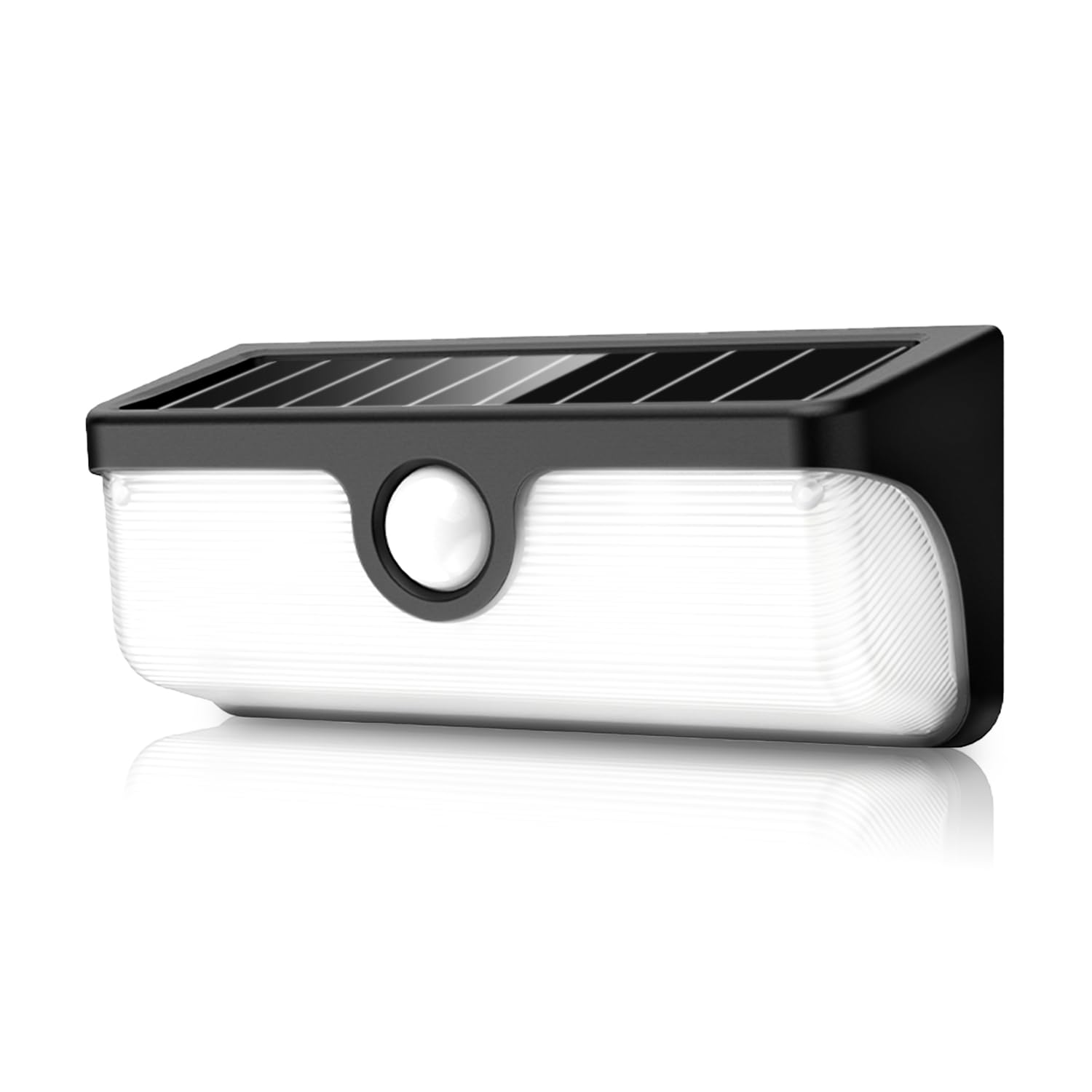 Moman Linkable Solar Wall Lights 1 Pack, Motion Sensor Outdoor Security Lights with Synchronised Activation
