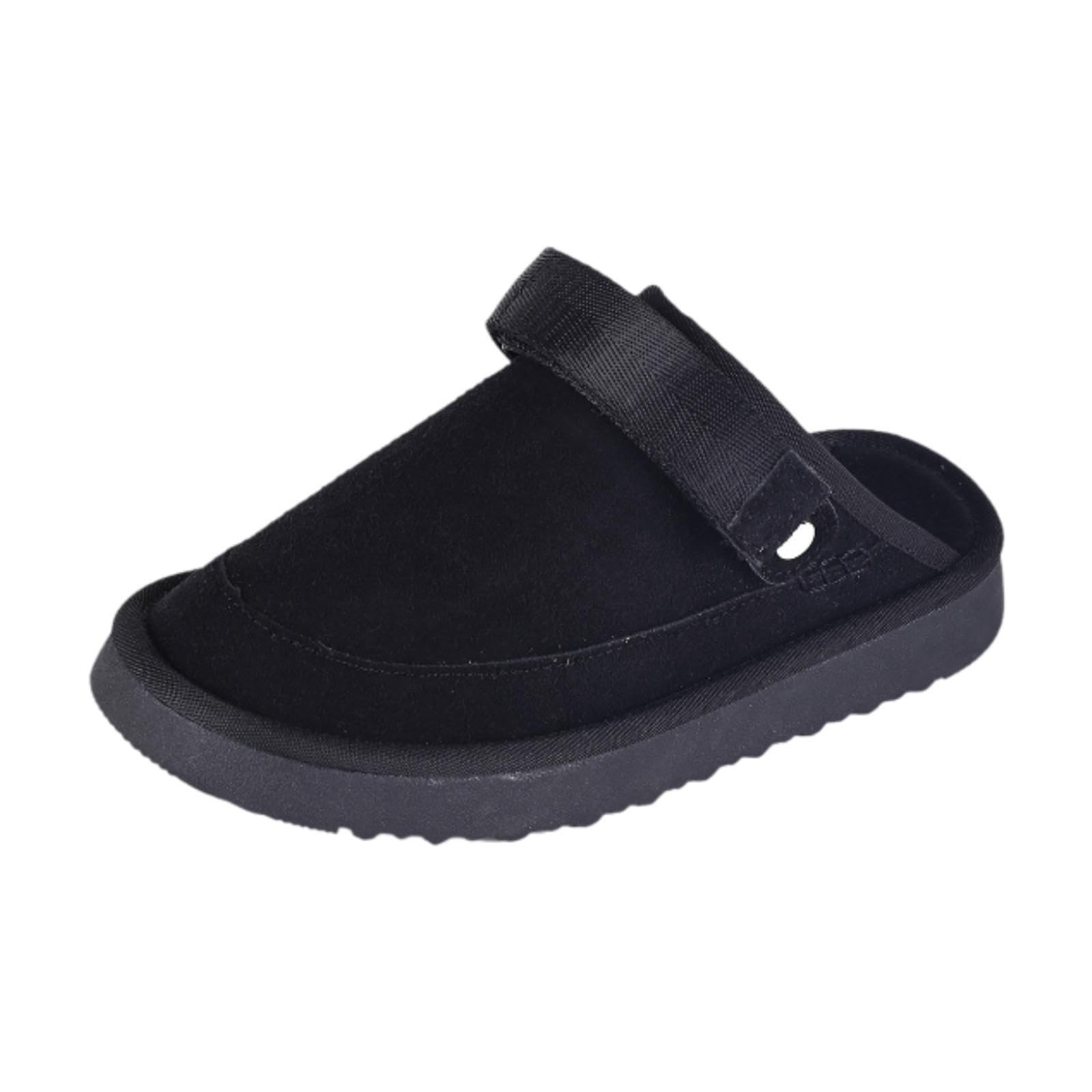 Clogs Slippers Fashionable PU Suede Leather for Indoor Outdoor House Sandals 41 | Sandals & Flip Flops | Womens Shoes-image-44