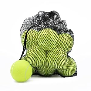 Magicorange Tennis Ball for Training & Pet Playing | Advanced Training,Durable Practice Balls,Pet Dog Playing Balls,Mesh Bag for Easy Transport,Beginner Friendly