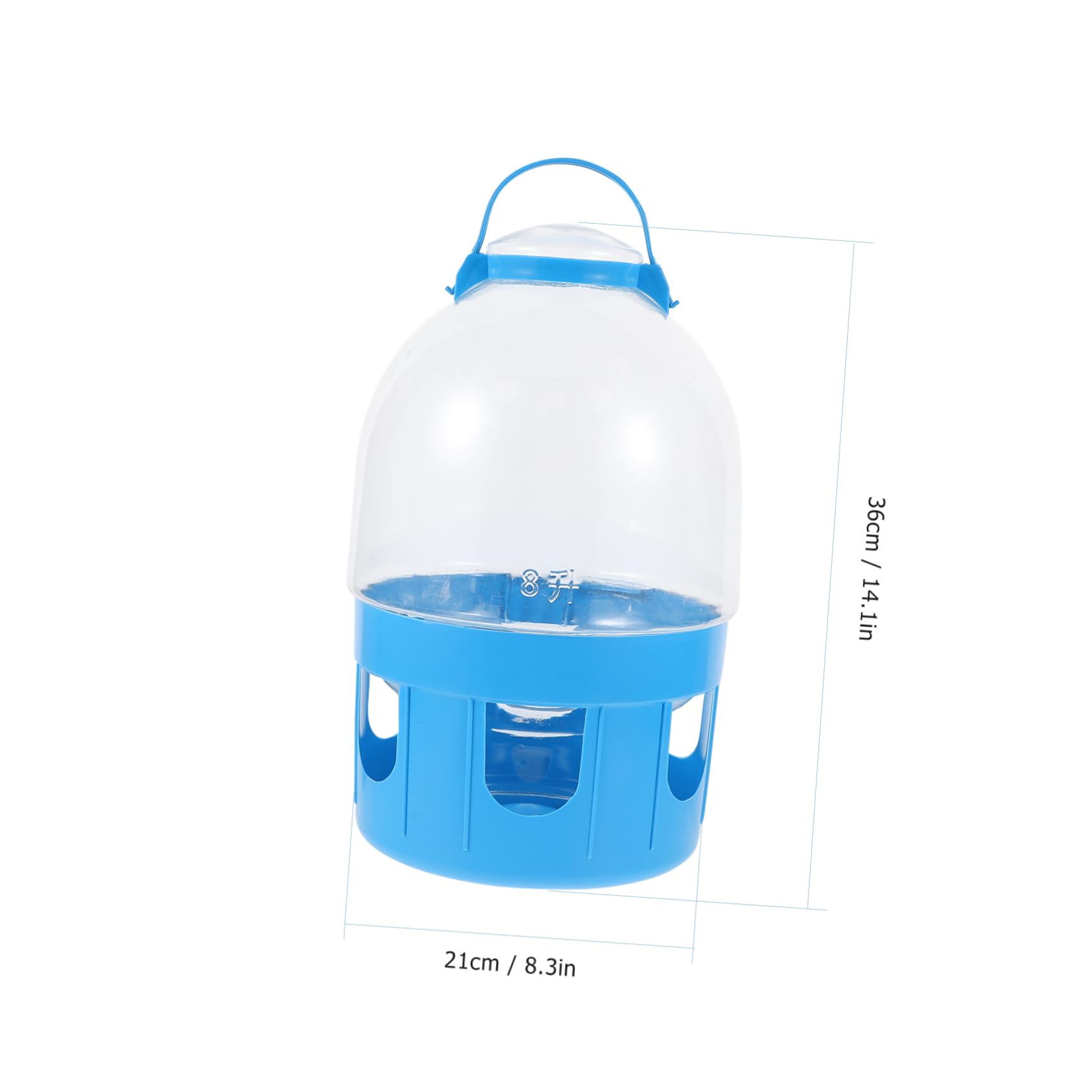 Wasserspender für Tauben mit Großer Kapazität Abnehmbar und PVC Runde Form für Trinkwasserversorgung von Vögeln und Tauben zu Hause Zufällige Farbe