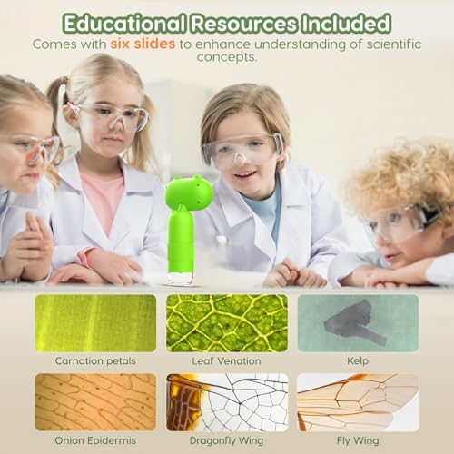 Image of Hayve Handheld Digital Microscope for Kids 1000X CM4 Pocket Microscope | 16MP, 2inch IPS Screen, 8 LEDs, PC View, 8GB TF Card, Birthday Gifts Boys Girls Ages 3-12