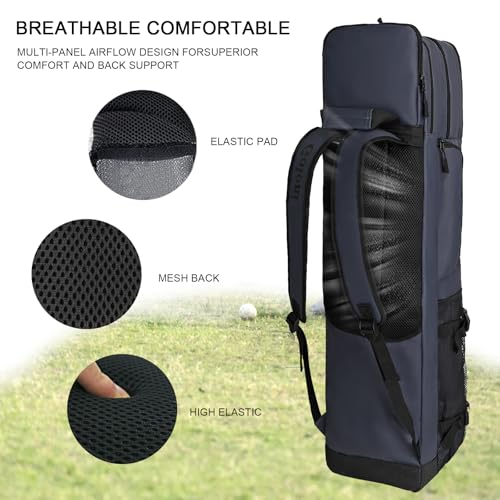 Goloni 4 Stick Field Hockey Bag,Backpack with Independent Shoe Pouch & Multiple Pockets, Fits All Field Hockey Gear