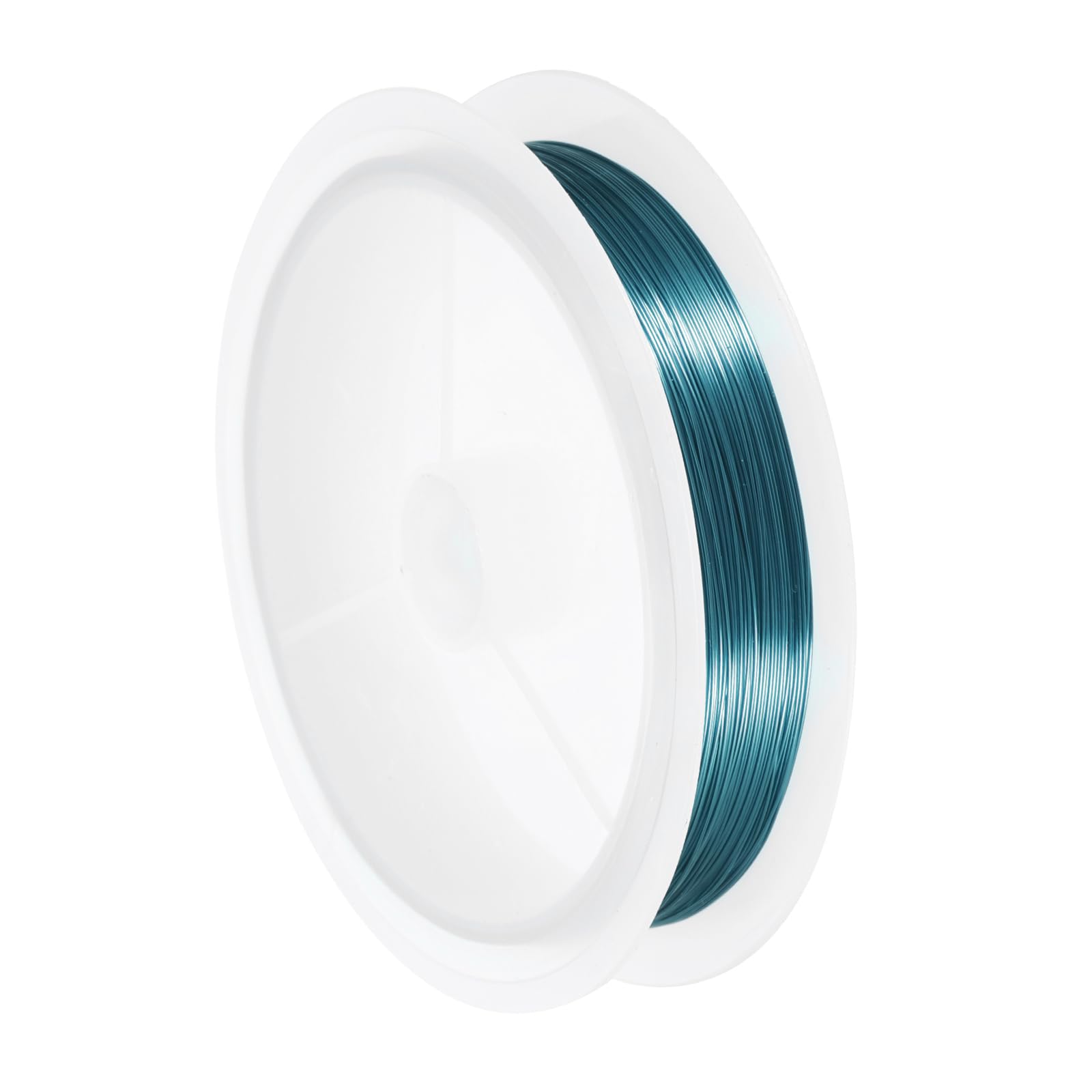 sourcing map 26 Gauge(0.4MM) Copper Wire for Jewelry Making Tarnish Resistant Beading Wire for Jewelry Making Crafts Supplies, Light Blue,27M