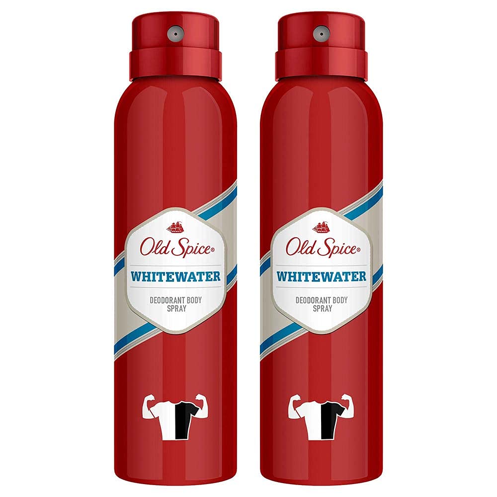 Old Spice Sprey Deodorant 150 ml Whitewaterx2