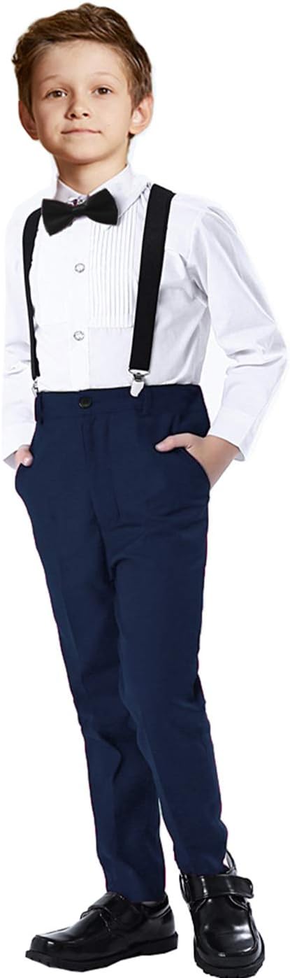SaiLiinyBoys Formal Suspenders Suits Set