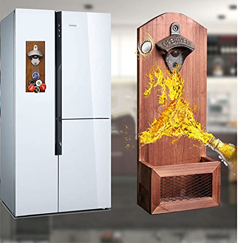 Creatieve bieropener van hout, retro bierflesopener, bar-accessoires voor thuis - Image 3