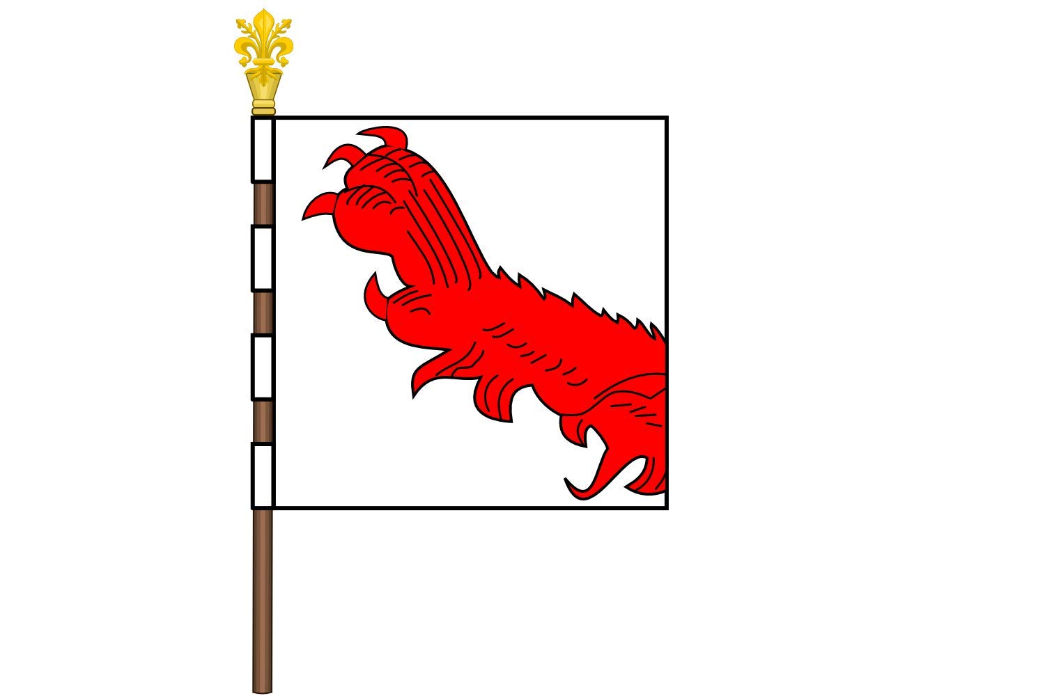 Drapeau large San Brancazio bandiera pour décoration murale et événements