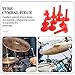 ERINGOGO 12pcs Cymbal Sleeves Base Flanged Drum Set Part Drum Accessories for Drum Kit Replacement
