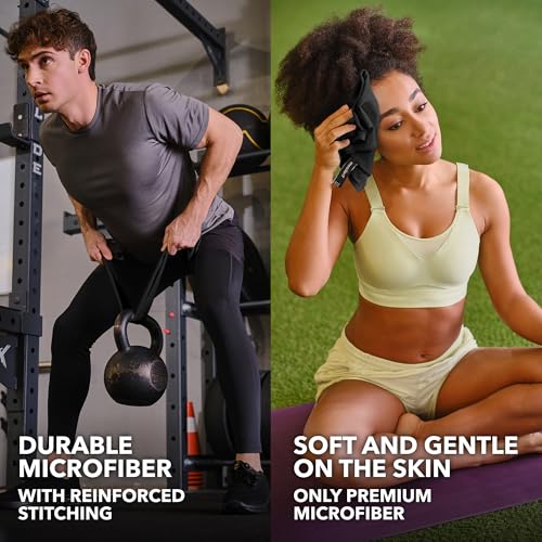 Image of Trailoom Microfiber Gym Towels, Quick Dry, Highly Absorbing, Odor-Free | Men & Women - Workout Sweat Sports Towel for Hot Yoga, Tennis, Running, Exercise, Working Out, Camping, Set of 5