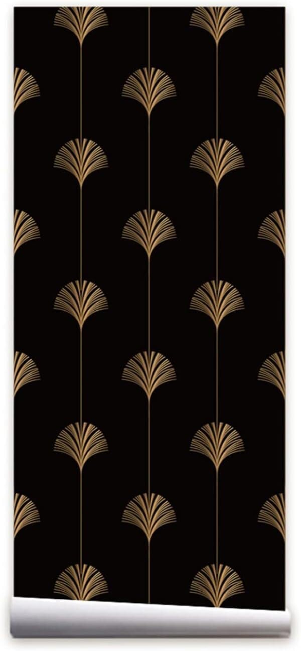 ELzEy Bathroom Black Gold Stick On Tiles Kitchen Splashback Peel And Stick Floor Tiles 3D Self Adhesive Kitchen Wall Tile Stickers (Size : 40x250cm)