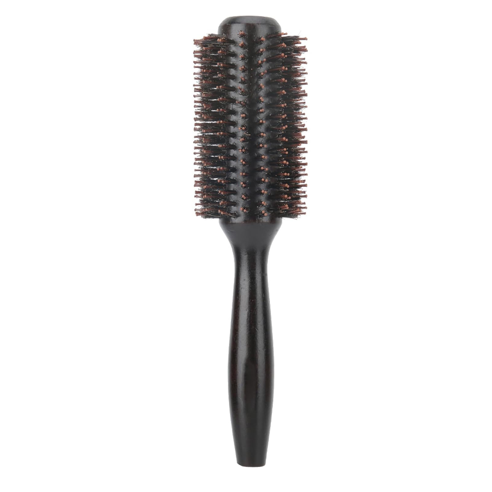 Cepillo de pelo de cerdas de jabalí Cepillo de pelo de madera maciza Rodillo redondo Peine redondo Resistente al calor Peine de peluquería antiestático Secador de pelo y cepillo para rizar