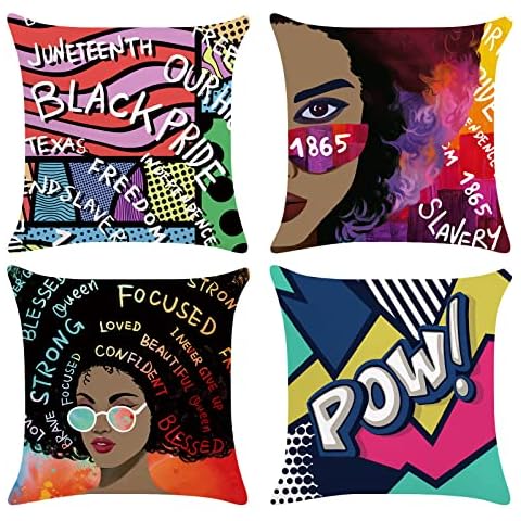Bonhause Fundas de Cojín Mujeres Africanas Cover